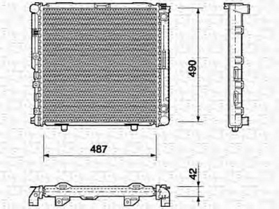 MAGNETI MARELLI 350213690000 -  Радиатор, охлаждение двигателя